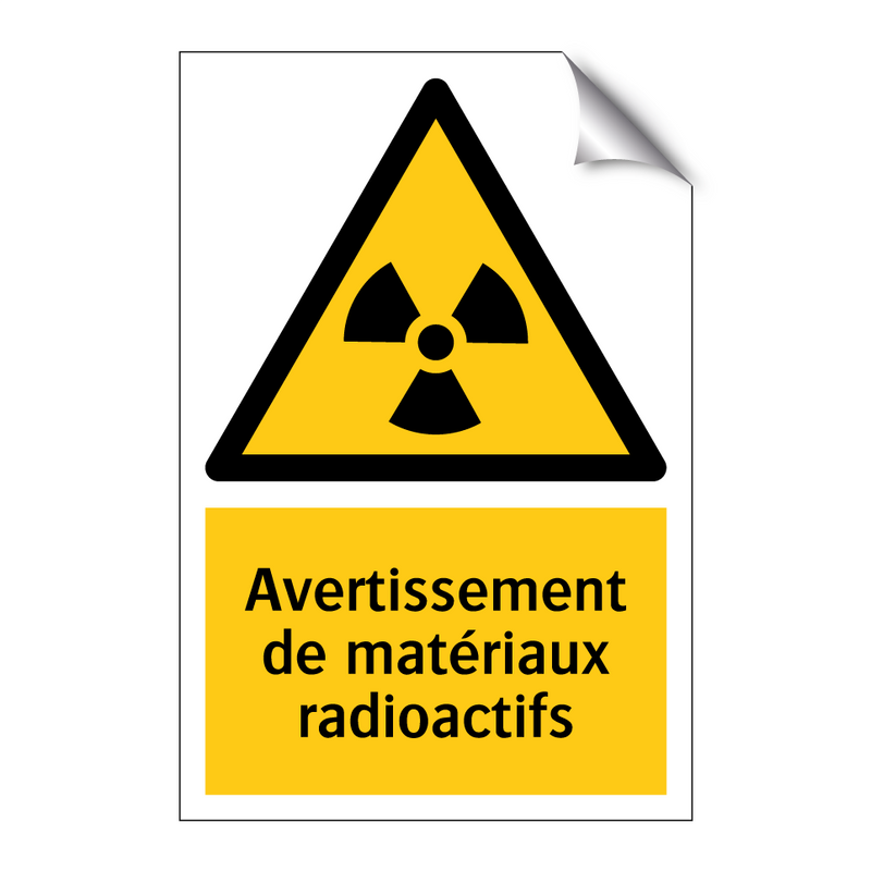Avertissement de matériaux radioactifs