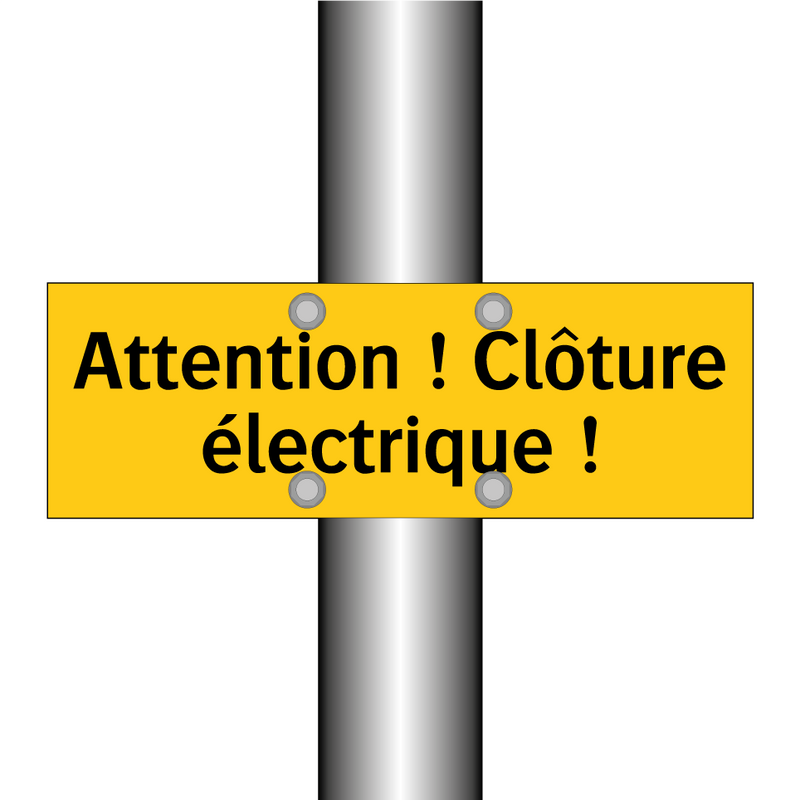 Attention ! Clôture électrique !