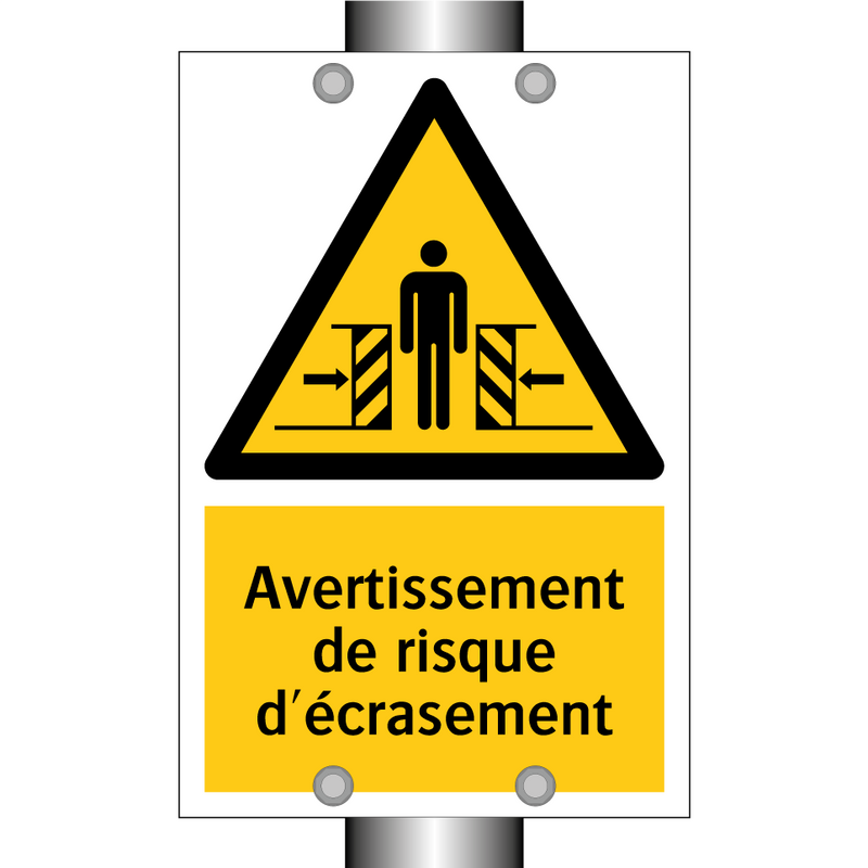 Avertissement de risque d'écrasement