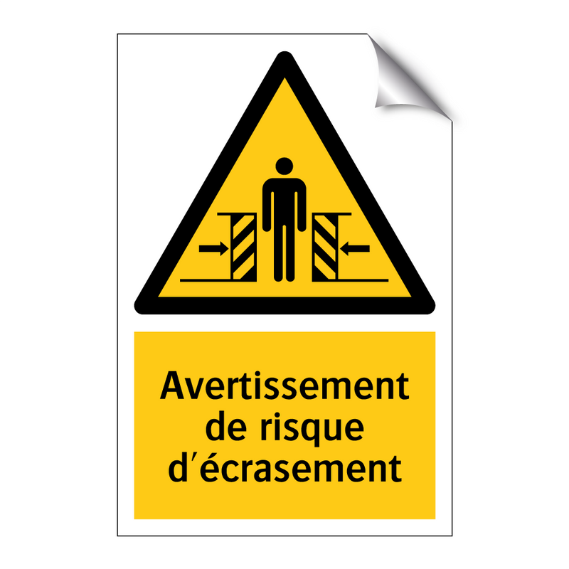 Avertissement de risque d'écrasement