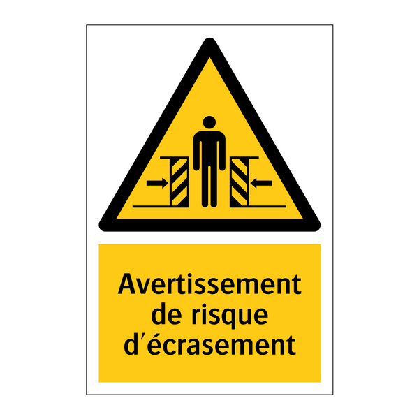 Avertissement de risque d'écrasement