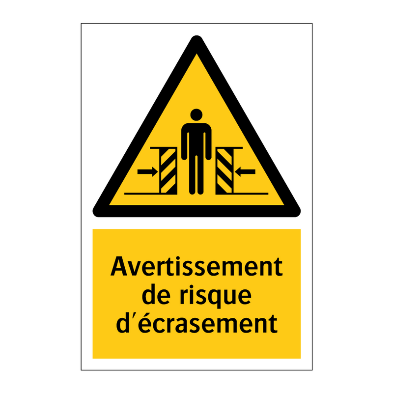 Avertissement de risque d'écrasement