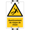 Avertissement de risque de chute