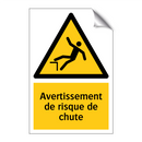 Avertissement de risque de chute