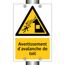 Avertissement d'avalanche de toit