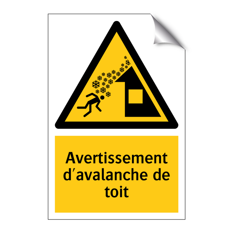 Avertissement d'avalanche de toit