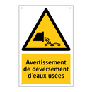Avertissement de déversement d'eaux usées