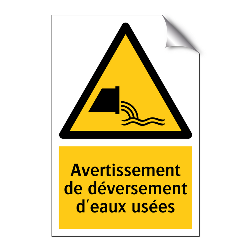 Avertissement de déversement d'eaux usées