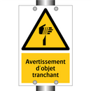 Avertissement d'objet tranchant