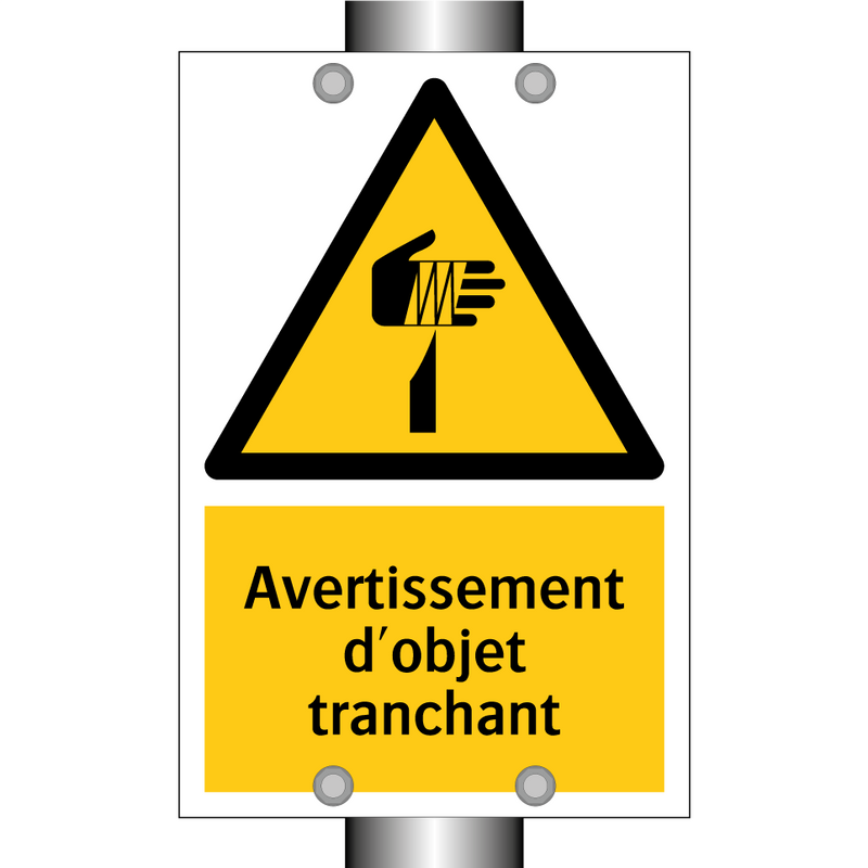 Avertissement d'objet tranchant