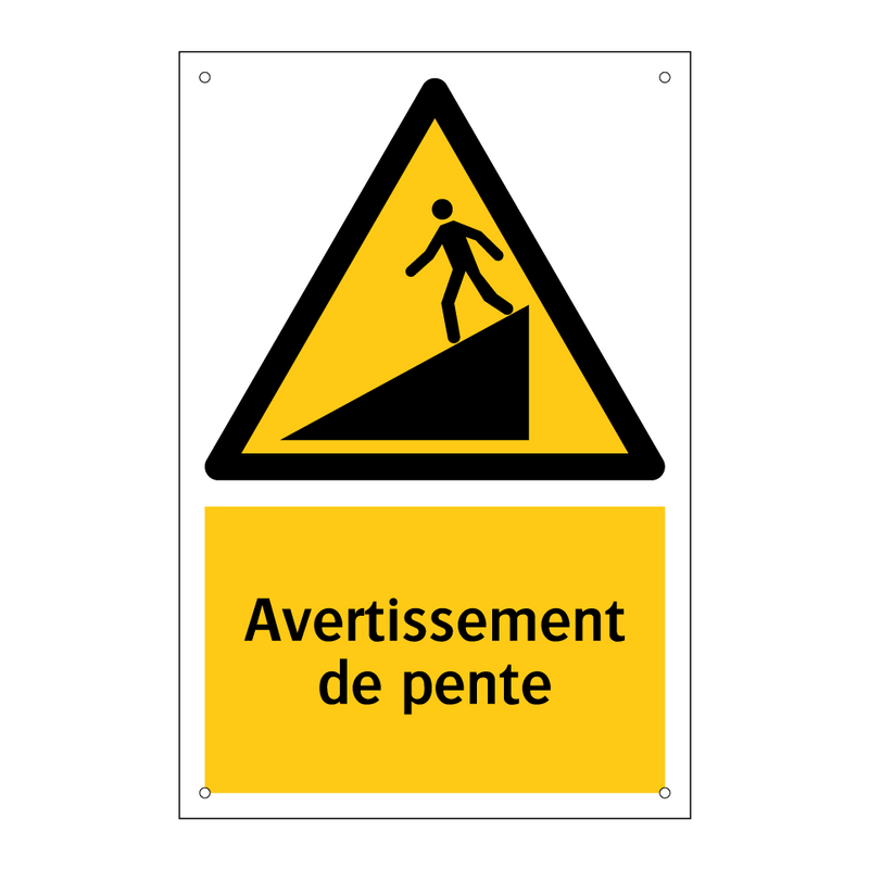 Avertissement de pente