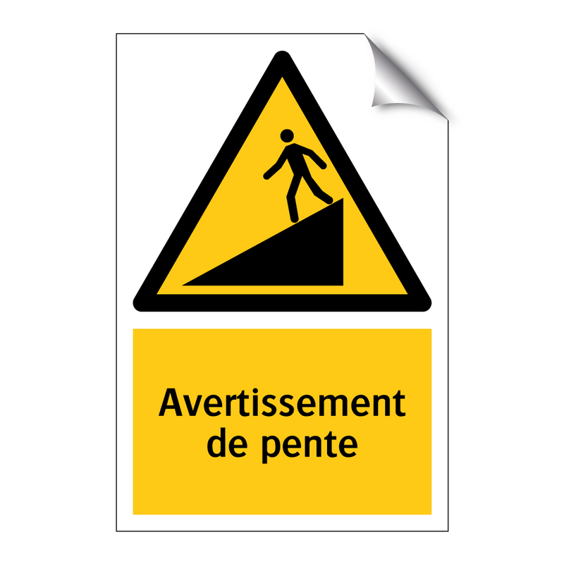Avertissement de pente