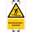 Avertissement : marches