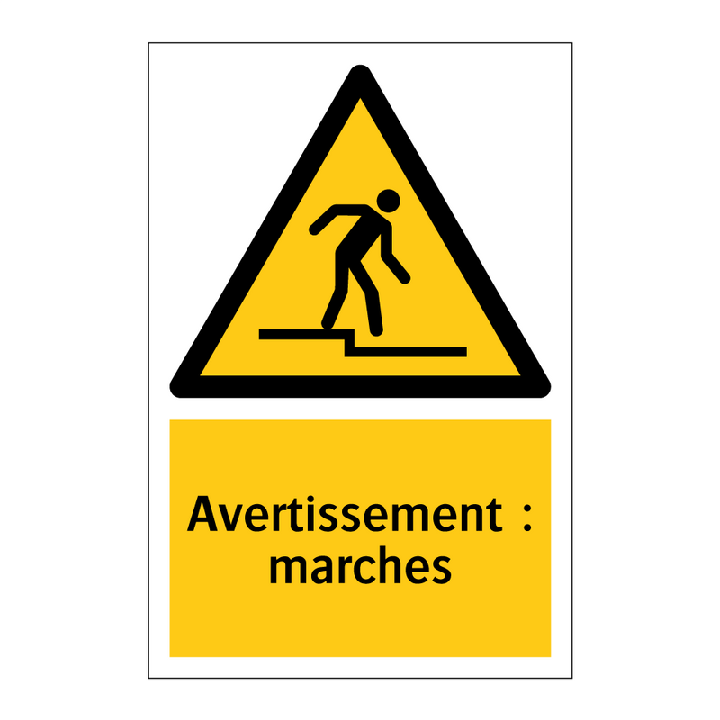 Avertissement : marches