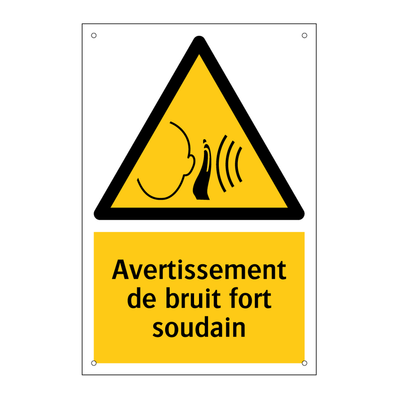 Avertissement de bruit fort soudain