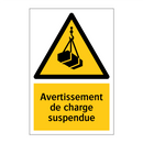 Avertissement de charge suspendue