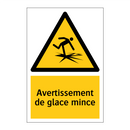 Avertissement de glace mince
