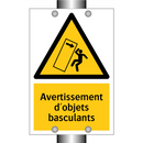 Avertissement d'objets basculants