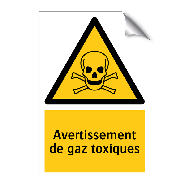 Avertissement de gaz toxiques