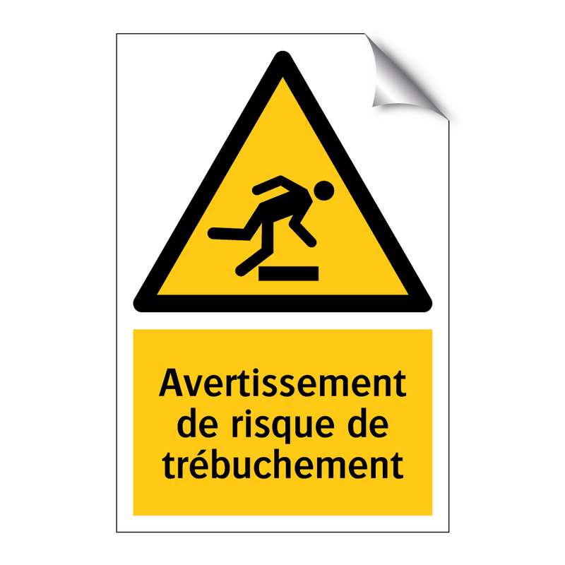 Avertissement de risque de trébuchement