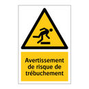 Avertissement de risque de trébuchement