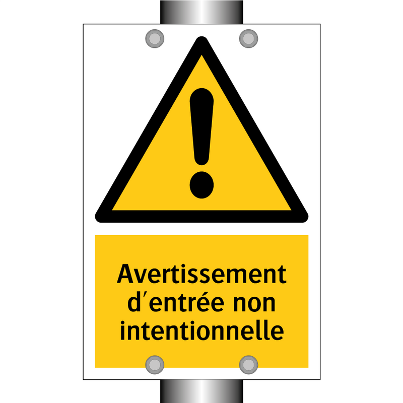 Avertissement d'entrée non intentionnelle