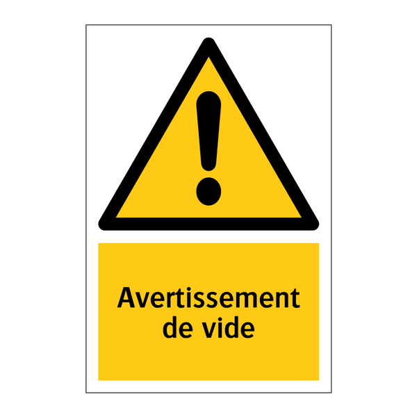 Avertissement de vide