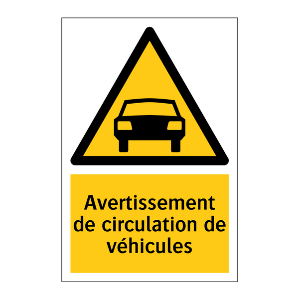 Avertissement de circulation de véhicules