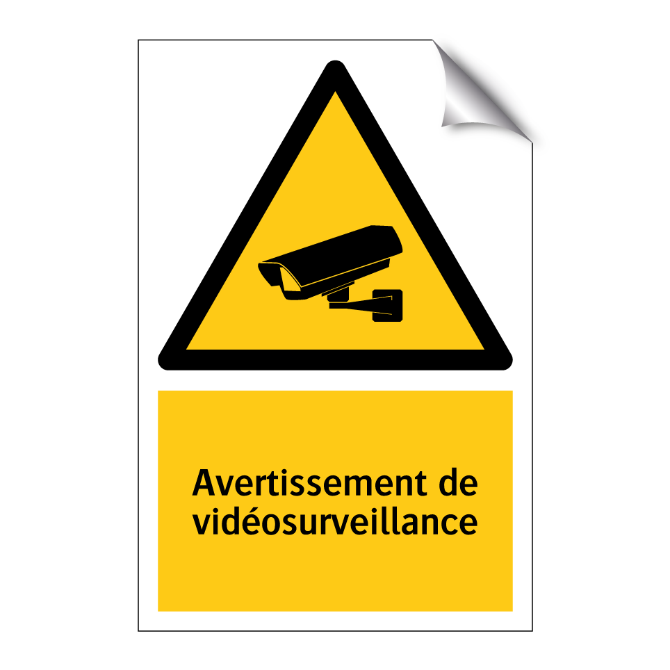 Avertissement de vidéosurveillance
