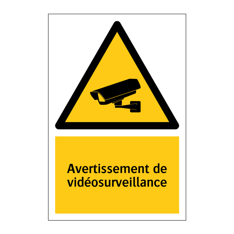 Avertissement de vidéosurveillance
