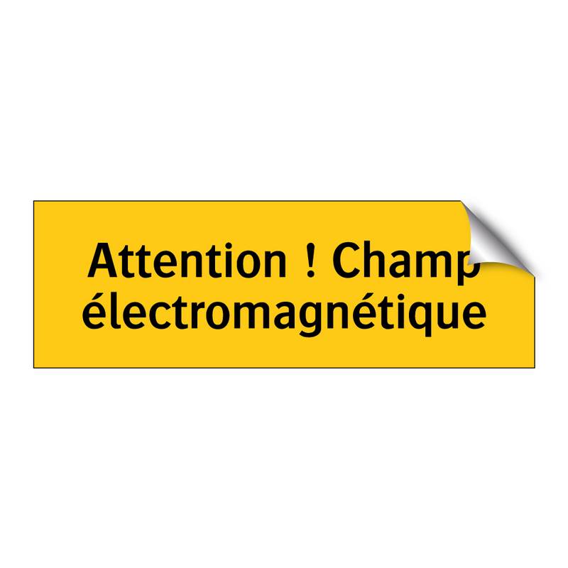Attention ! Champ électromagnétique