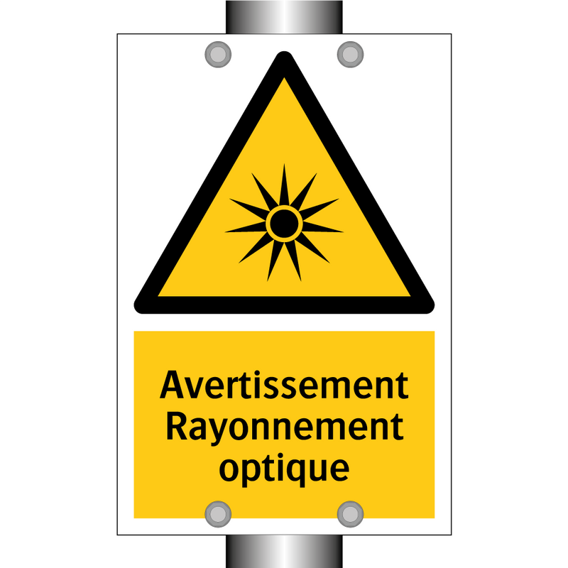 Avertissement Rayonnement optique