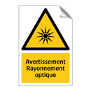 Avertissement Rayonnement optique