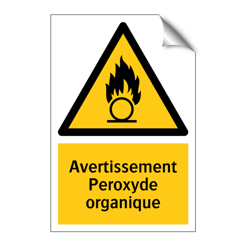 Avertissement Peroxyde organique