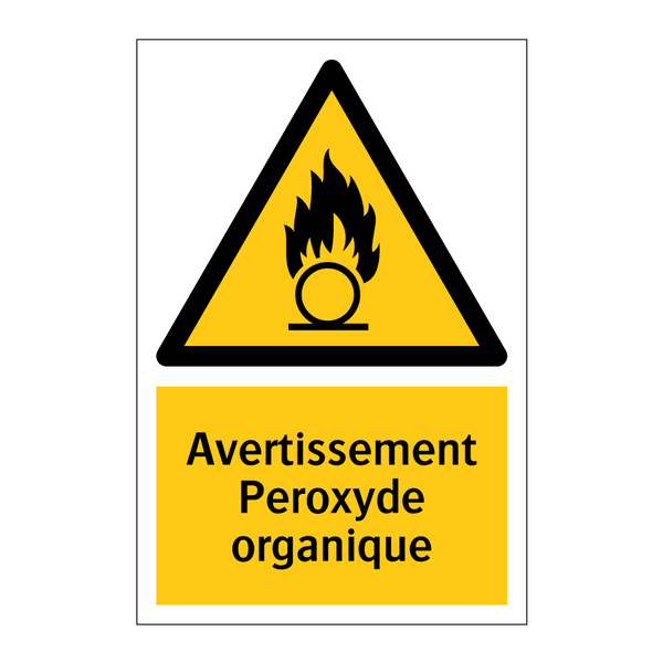 Avertissement Peroxyde organique