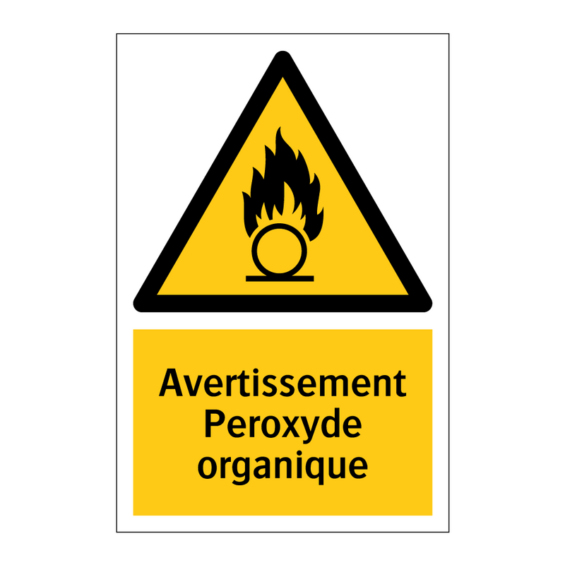 Avertissement Peroxyde organique