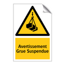 Avertissement Grue Suspendue