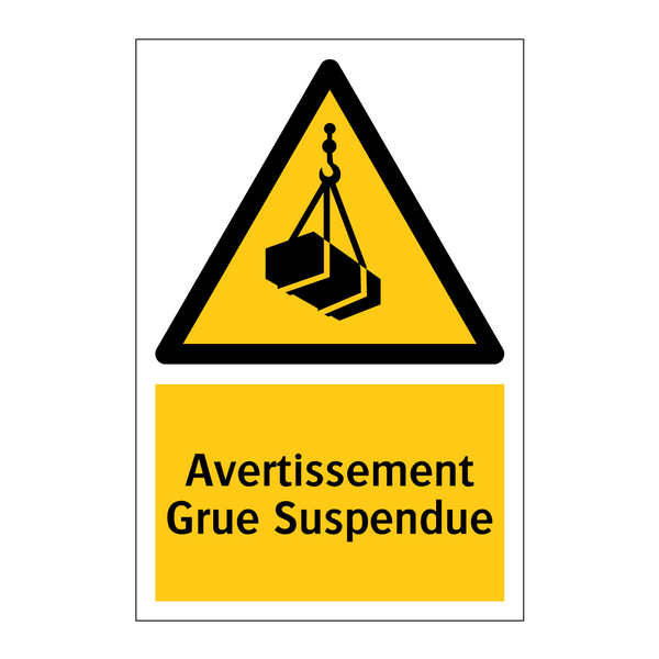 Avertissement Grue Suspendue