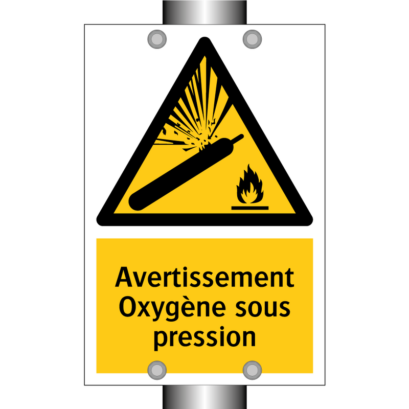 Avertissement Oxygène sous pression