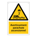 Avertissement parachute ascensionnel