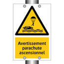 Avertissement parachute ascensionnel
