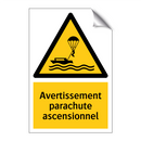 Avertissement parachute ascensionnel