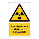 Avertissement Matériaux Radioactifs