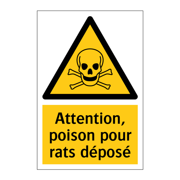 Attention, poison pour rats déposé