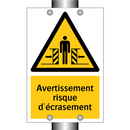 Avertissement risque d'écrasement