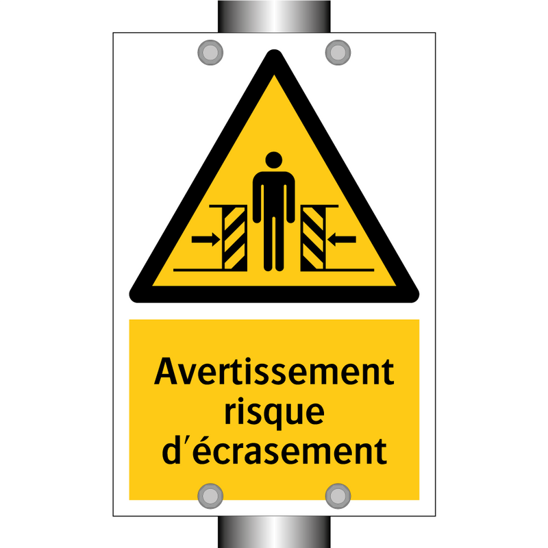 Avertissement risque d'écrasement