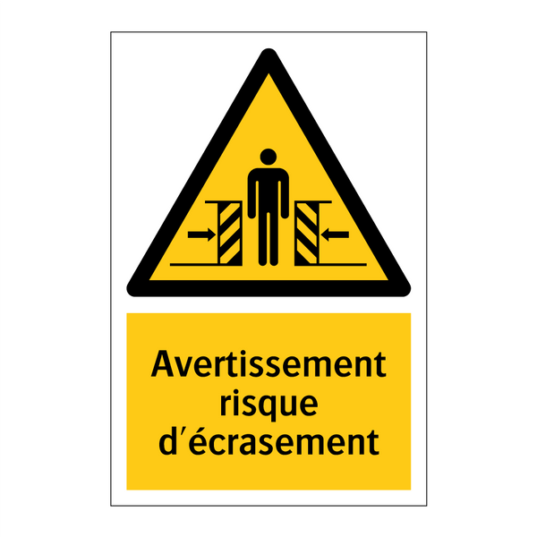 Avertissement risque d'écrasement