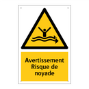 Avertissement Risque de noyade