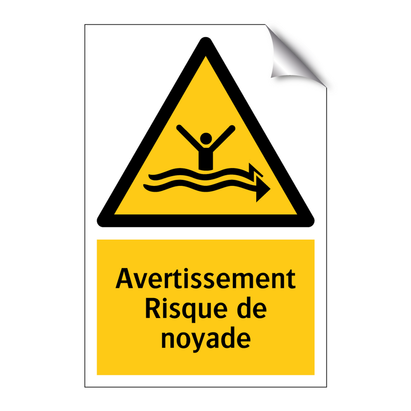 Avertissement Risque de noyade