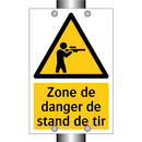 Zone de danger de stand de tir